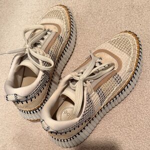 Chloe Nama Stitch Walking Sneakers - Biscotti Beige